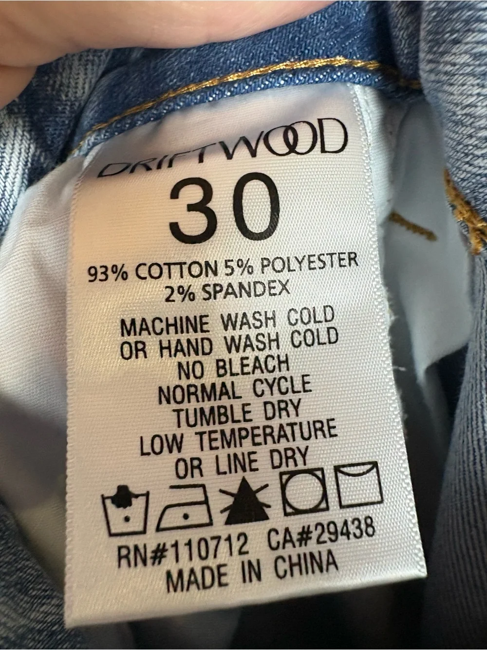DRIFTWOOD Light Blue Wide Leg Jeans with Colorful Embroidered Motif - Picture 9 of 11